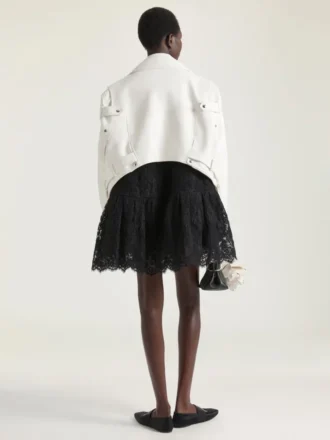 Back-To-Front Biker Jacket in Leather