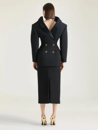 Back-To-Front Jacket in Wool