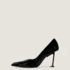Boudoir Fold Pumps in Patent Leather
