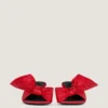 Boudoir Heeled Mules in Nappa Leather with Bow