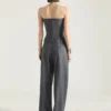Bullet Bustier Tailored All-In-One in Wool