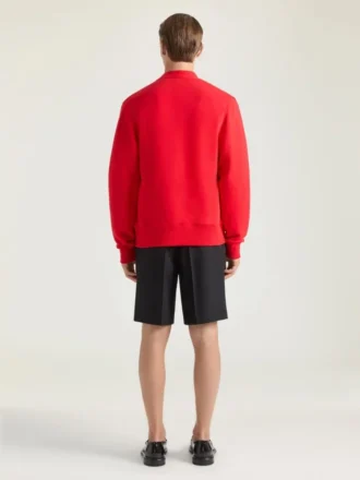 Cardigan in Cotton with Givenchy Paris Gros Grain