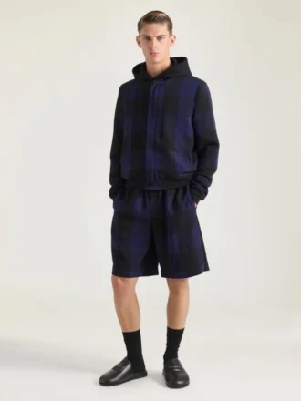 Checked Bermuda Shorts in Wool