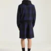 Checked Bermuda Shorts in Wool
