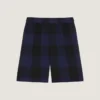 Checked Bermuda Shorts in Wool