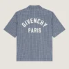 Checked Shirt in Cotton with Givenchy Paris Embroidery