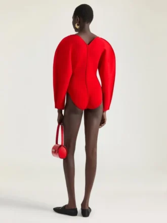 Cocoon Bodysuit in Engineered Knit