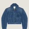 Cocoon Jacket in Medium Blue Denim
