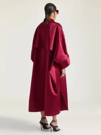 Cocoon Long Dress in Satin