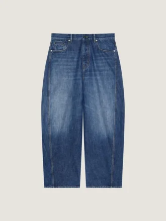 Couture Seam Dark Blue Jeans