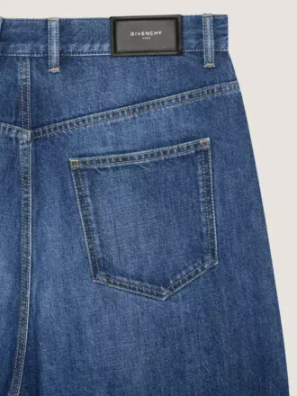 Couture Seam Dark Blue Jeans