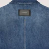 Couture Seam Overshirt in Dark Blue Denim