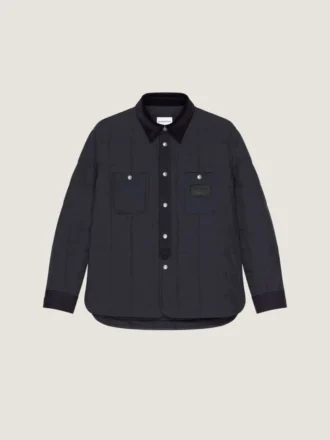 Couture Seam Quilted Overshirt Givenchy Paris Patch
