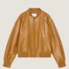 Couture Seam Raglan Blouson in Leather
