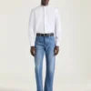 Couture Seam Straight Fit Shadow Washed Jeans