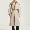 Couture Seam Trench Coat in Cotton