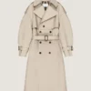 Couture Seam Trench Coat in Cotton