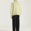 Couture Seam Turtleneck Sweater in Alpaca and Yak Wool