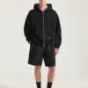 Couture Seam Zipped Hoodie in Scuba