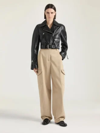 cropped cocoon biker jacket in leather 1 330x440 - Cropped Cocoon Biker Jacket in Leather