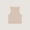 Cropped Tank Top in Cotton with Givenchy Paris Print