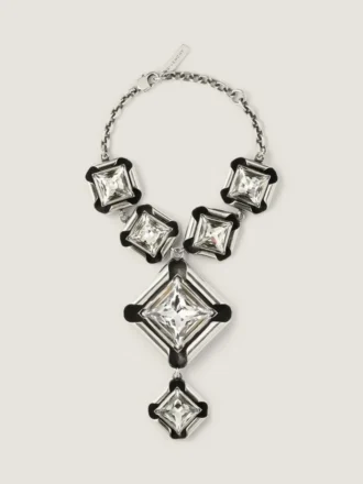 Deconstructed Crystals Bracelet in Metal and Crystals