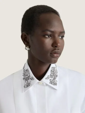 Deconstructed Crystals Earrings in Metal and Crystals