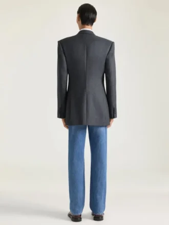 Double-Breasted Jacket in Flannel