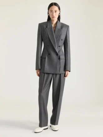 Double Pleat Pants in Wool