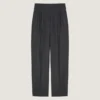 Double Pleat Pants in Wool