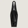 Draped Dress in Nappa Leather