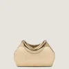 Facet Clutch in Mirror Effect Leather