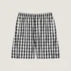 Gingham Bermuda Shorts in Cotton