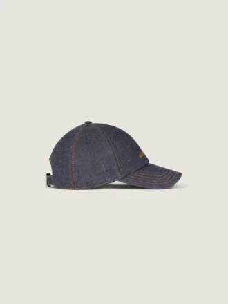 Givenchy Embroidered Cap in Denim