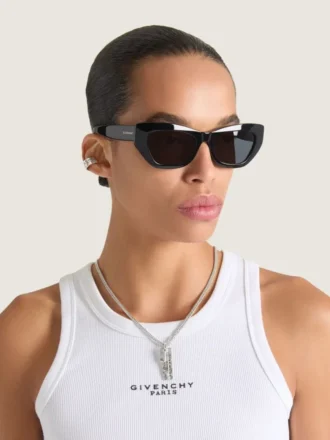 Givenchy Tape Earcuff in Metal and Enamel