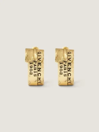 Givenchy Tape Earrings in Metal and Enamel