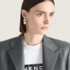 Givenchy Tape Earrings in Metal and Enamel