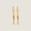 Givenchy Tape Earrings in Metal and Enamel