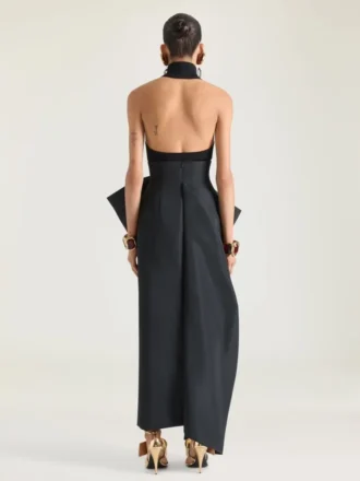 Halterneck Top in Wool Viscose