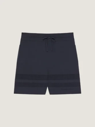 Knitted Shorts with Mesh Details