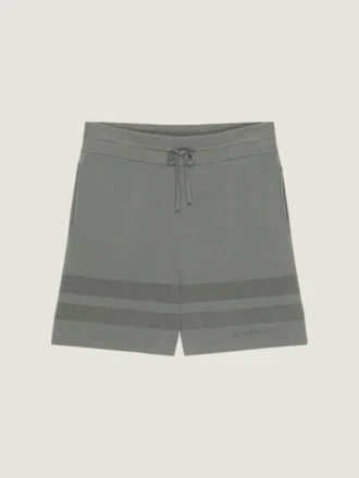 Knitted Shorts with Mesh Details