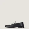 Label Loafers in Leather and Canvas