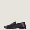 Label Loafers in Shiny Leather