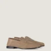 Label Loafers in Suede