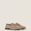 Label Loafers in Suede