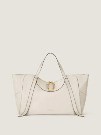 Large the Snatch Bag in Grained Leather