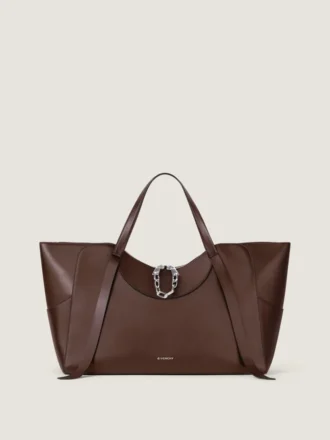 Large the Snatch Bag in Grained Leather