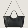 Large the Snatch Bag in Grained Leather