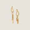 Lucky Charms Asymmetric Earrings in Metal