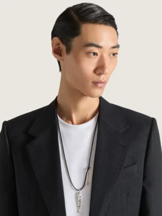 Lucky Charms Necklace in Leather and Metal